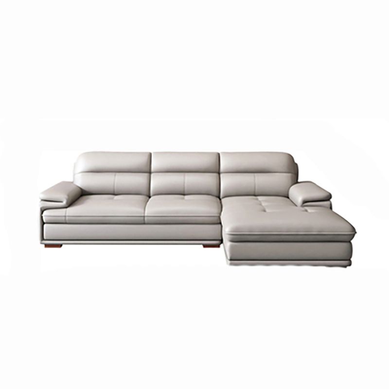 Contemporary Pillowed Back Cushions Sofa/Sectional with Pillow Top Arm Clearhalo 'furn' 'furn_sectionals' 'Furniture' 'furniture_sectionals' 'kitchen' 'kitchen_sectionals' 'Living Room Furniture' 'Sectionals' 1200x1200_41dd1bed-8abc-4cf3-a152-a33b1640944d