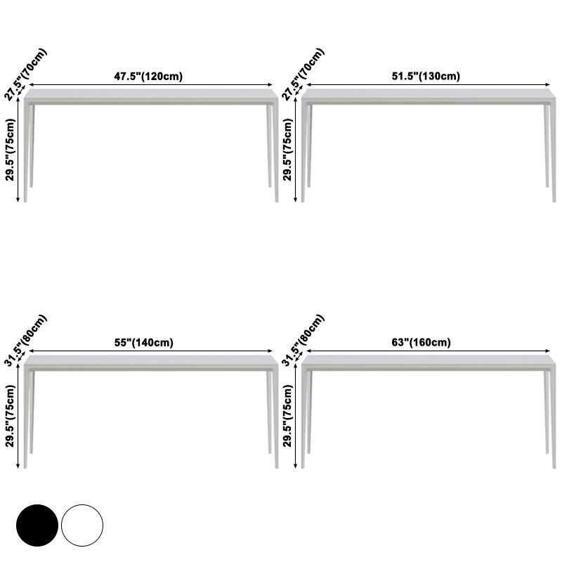 Casual Rectangle Shape Standard Dining Table Sintered Stone Dining Table for Kitchen Clearhalo ' dining_table' 'Dining Tables & Seating' 'Dining Tables' 'furn' 'furn_dining_table' 'Furniture' 'furniture_dining_table' 'Kitchen & Dining Furniture' 'kitchen&dining_furn' 'kitchen' 'kitchen_dining_table' 1200x1200_41dd7bea-263a-4ced-8a0d-afa05f1378da