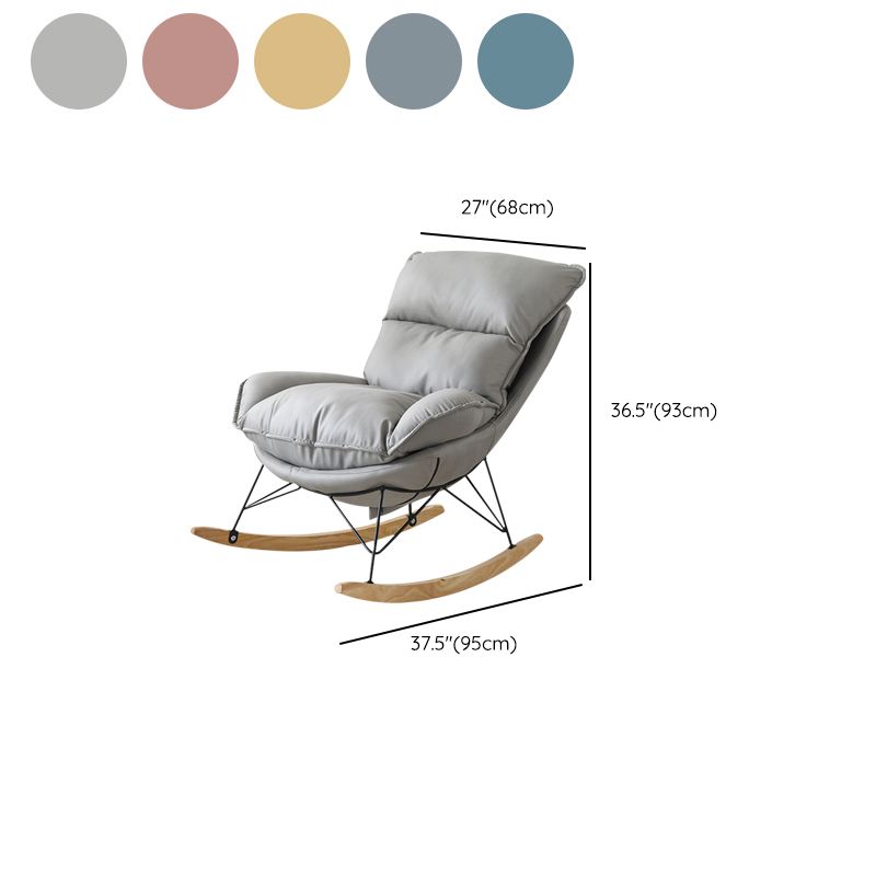 現代の保育園ロッキングチェア屋内ソファロッキングチェアオットマンとクッション