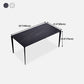 Stone Top Dining Table Rectangle Contemporary Table with 4 Legs in Black Clearhalo 'Dining Tables & Seating' 'Dining Tables' 'dining_table' 'furn' 'furn_dining_table' 'Furniture' 'furniture_dining_table' 'Kitchen & Dining Furniture' 'kitchen' 'kitchen_dining_table' 1200x1200_41df2e17-c66a-4ec8-87c2-3ffd012ac188