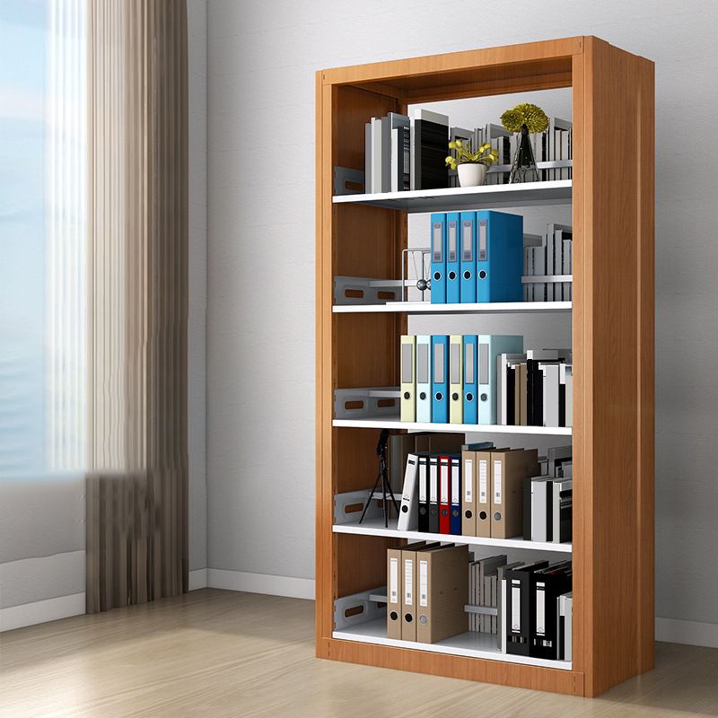 Standard Metal Bookshelf 5 Tiers Contemporary Bookcase for Home Office 78.7"H Clearhalo 'Bookcases' 'furn' 'furn_bookcases' 'Furniture' 'Office Furniture' 1200x1200_41e017d8-76a4-4a2a-a8e4-254605205e3a