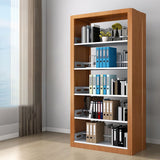 Standard Metal Bookshelf 5 Tiers Contemporary Bookcase for Home Office 78.7"H Clearhalo 'Bookcases' 'furn' 'furn_bookcases' 'Furniture' 'Office Furniture' 1200x1200_41e017d8-76a4-4a2a-a8e4-254605205e3a