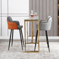 GLAM STYLE Barhocker Leder Rückenlehne Barhocker für Esszimmer