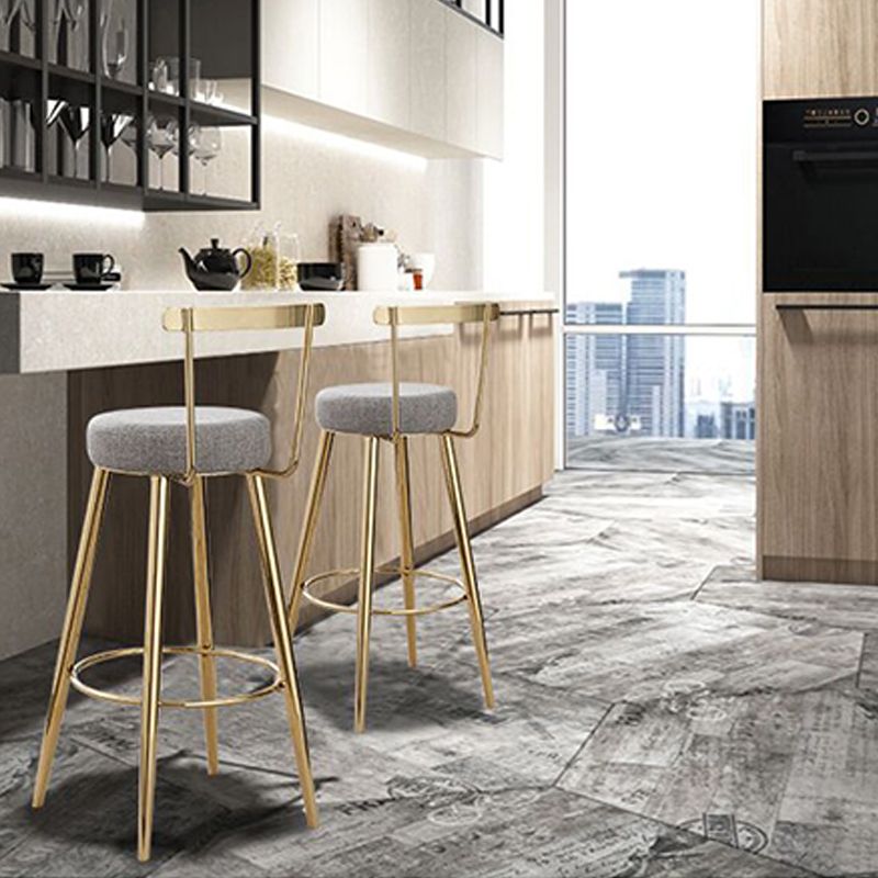 Indoor Scandinavian Counter Chair Round Upholstered Counter Height Stool Clearhalo 'Bar Furniture' 'Bar Stools' 'bar_stools' 'furn' 'furn_bar_stools' 'Furniture' 'Kitchen & Dining Furniture' 1200x1200_41e26e3b-fcbc-4bd9-ae0c-1e36dd0d6dd1