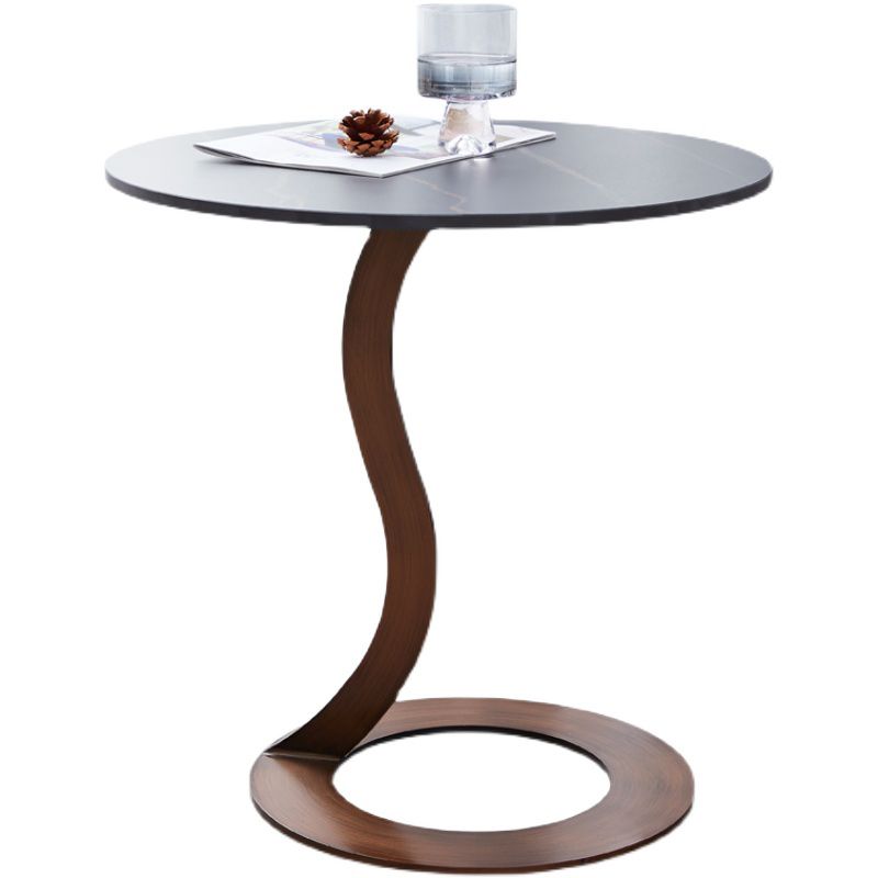 Metal Black Round Modern Block Side Table White Pedestal End Table Clearhalo 'Coffee & Accent Tables' 'End & Side Tables' 'end_side_table' 'end_side_tables' 'furn' 'furn_end_side_tables' 'Furniture' 'furniture_end_side_table' 'Living Room Furniture' 1200x1200_41e4cf94-b64d-47c1-9add-04f077d4dbef