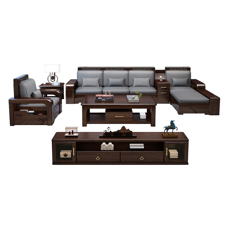 37 "H Contemporary Secha divano di conservazione in tessuto sezionale con cuscini Bostol