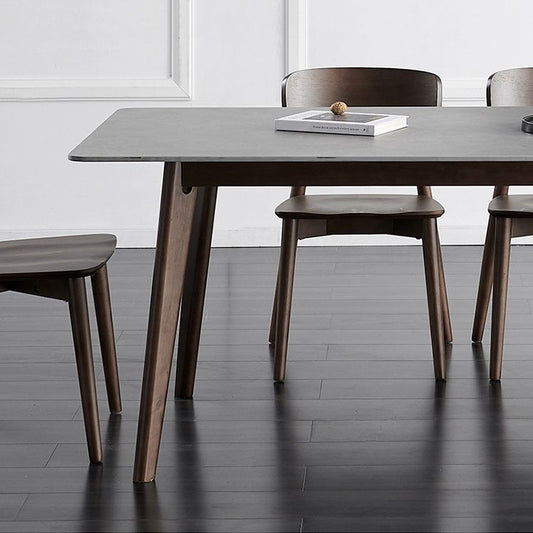 Minimalist Gray Sintered Stone Top Dining Set Rectangle Shape Standard Dining Set for Kitchen Clearhalo 'Dining Room Sets' 'Dining Tables & Seating' 'dining_room_set' 'furn' 'furn_dining_room_set' 'Furniture' 'furniture_dining_room_set' 'Kitchen & Dining Furniture' 'kitchen&dining_furn' 'kitchen' 1200x1200_41e78a54-62ab-4cb5-b6b7-75d64d19f9dd