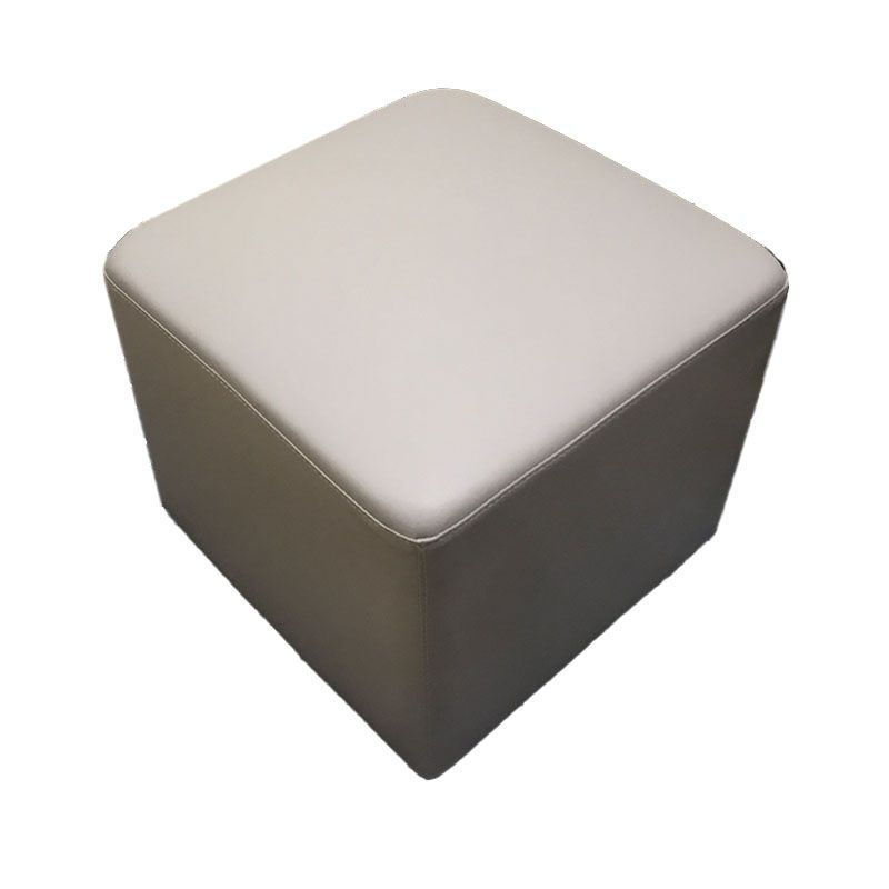 Modern Square Footstools Genuine Leather Foot Stool , 15.6 Inch Width Clearhalo 'furn' 'furn_ottomans_poufs' 'Furniture' 'Living Room Furniture' 'Ottomans & Poufs' 'ottomans_poufs' 1200x1200_41e82189-7cc0-4066-9512-5a86c6000fe8