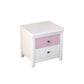 Nightand de rangement moderne de 2 titres de 2 pouces Himitation Les jambes en bois incluent la table de nuit