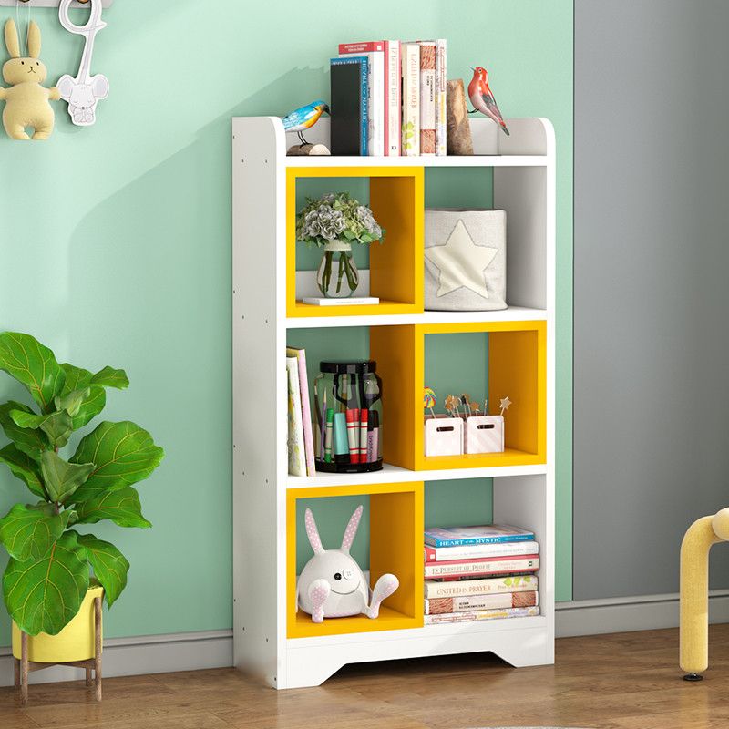 Modern Artificial Wood Bookcase Open Back Bookshelf for Any Room