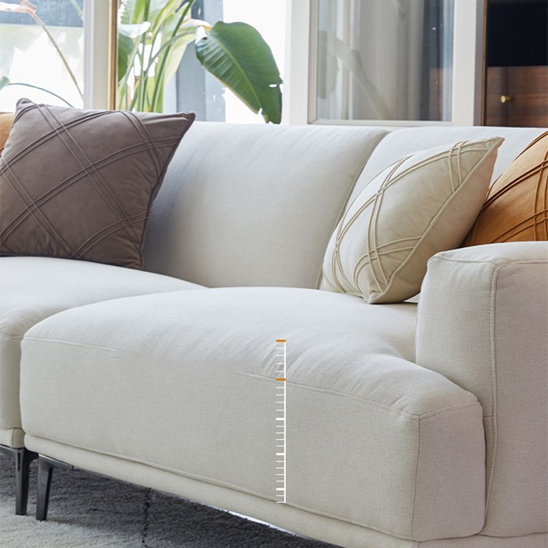 Modern Beige Sectional Sofa Scooped Arm Tight Back Sectional for Living Room Clearhalo 'furn' 'furn_sectionals' 'Furniture' 'furniture_sectionals' 'Living Room Furniture' 'Sectionals' 1200x1200_41ee260c-2ebd-4b3e-b45b-5c0b259796e8