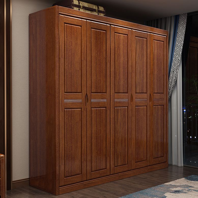 Bruine walnoot hout opbergkast traditionele kast met lade