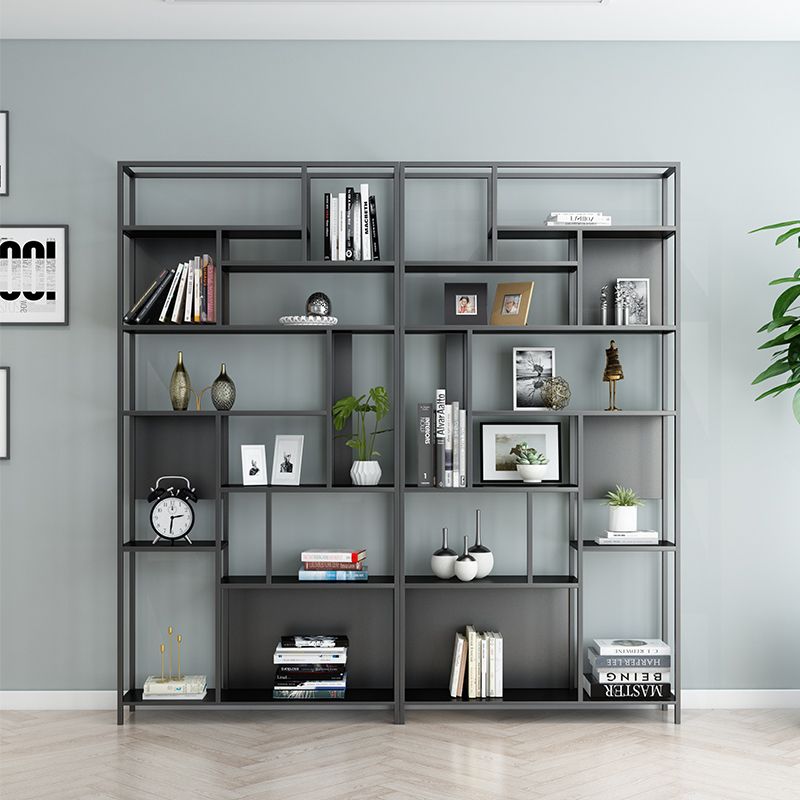 11.81"W Bookcase Industrial Style Open Back Bookcase for Study Room Clearhalo 'Bookcases' 'furn' 'furn_bookcases' 'Furniture' 'furniture_bookcases' 'kitchen' 'kitchen_bookcases' 'Living Room Furniture' 'Office Furniture' 1200x1200_41f1bd68-c7dd-4b00-b097-2f5551a999b4