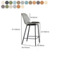 Scandinavian Matte Finish Leather Bar Stool Low Back Home Stool Clearhalo 'Bar Furniture' 'Bar Stools' 'bar_stools' 'Furniture' 'furniture_bar_stools' 'Kitchen & Dining Furniture' 1200x1200_41f20904-187c-4fff-a4b6-87333064a317