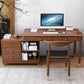 Rubberwood Storage and Drawers Writing Desk Rectangular Office Desk without Chair Clearhalo 'furn' 'furn_office_desk' 'Furniture' 'Office Desks' 'Office Furniture' 'office_desk' 1200x1200_41f228ad-dc86-45d8-bd5a-f6bc64291fe2