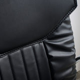 Sedia da scrivania imbottita moderna in vetro.