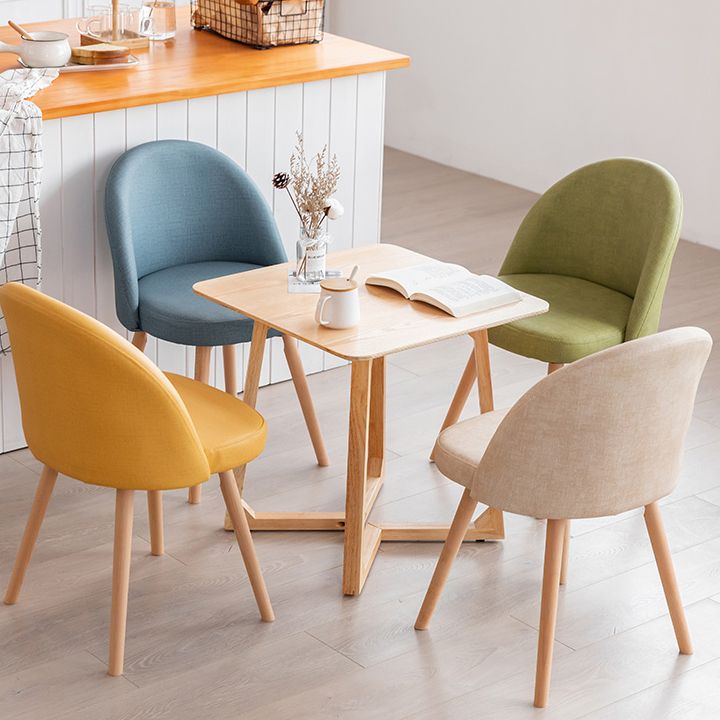 Scandinavian Home Side Chair Parsons Back Wood Upholstered Dining Room Chair Clearhalo ' kitchen&dining_furn' 'Dining Chairs' 'Dining Tables & Seating' 'dining_chair' 'furn' 'furn_dining_chair' 'Furniture' 'furniture_dining_chair' 'Kitchen & Dining Furniture' 'kitchen' 1200x1200_41f37353-ecc0-47f6-8c07-f6a0cc5a04a2