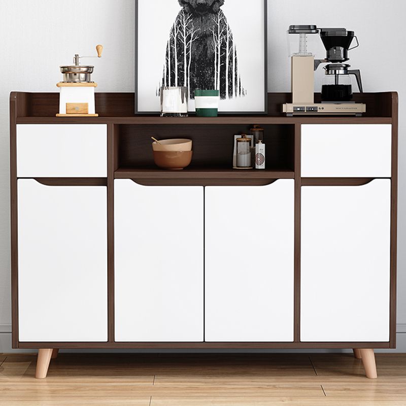 Modern Style Kitchen Sideboard Engineered Wood Sideboard with Open Storage Clearhalo 'buffet_sideboard' 'Buffets & Sideboards' 'furn' 'furn_buffet_sideboard' 'Furniture' 'Kitchen & Dining Furniture' 1200x1200_41f378ee-95ec-42fa-a09b-ff3931520708