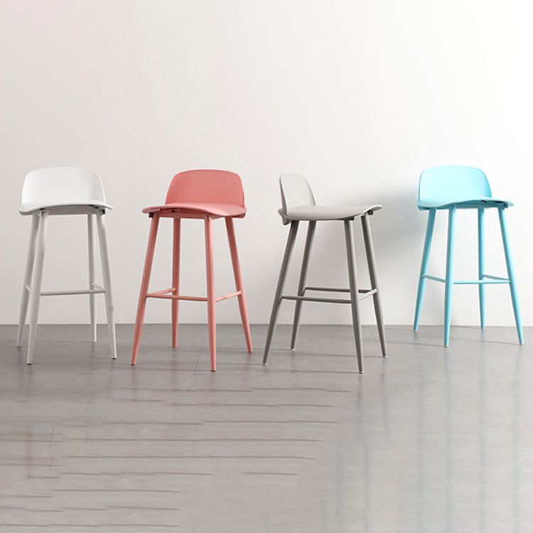 Modern Armless Backrest Counter Stool Iron Cafe Bar Stool with Acrylic Seat and Pedal Clearhalo 'Bar Furniture' 'Bar Stools' 'bar_stools' 'furn' 'furn_bar_stools' 'Furniture' 'furniture_bar_stools' 'Kitchen & Dining Furniture' 1200x1200_41f5bc5c-a504-428f-b851-fe054d7ab34b