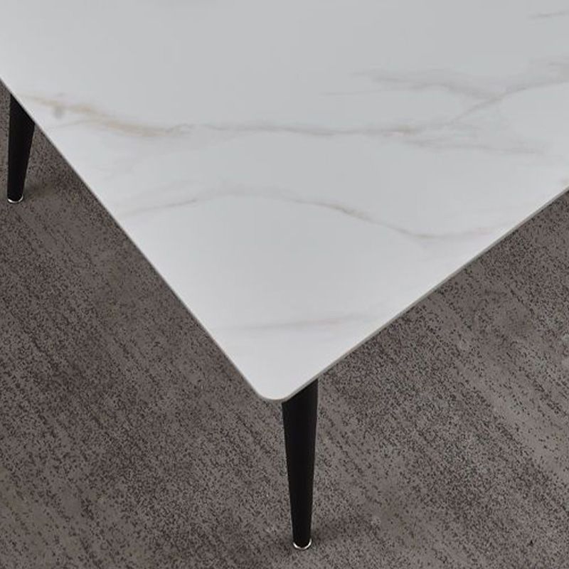 Scrivania contemporanea da scrivania rettangolare con gambe metalliche