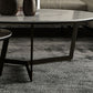 Glam White Frame Coffee Table Round Slate Top Cocktail Table Clearhalo 'Coffee & Accent Tables' 'Coffee Tables' 'coffee_tables' 'furn' 'furn_coffee_tables' 'Furniture' 'Living Room Furniture' 1200x1200_41f6e120-b20f-4aa4-8249-f6ae688f74dc