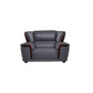Genuine Leather Sectional Grey Cushion Back Sofa and Chaise for Living Room Clearhalo 'furn' 'furn_sectionals' 'Furniture' 'furniture_sectionals' 'Living Room Furniture' 'Sectionals' 1200x1200_41f7b153-8365-46fc-936c-04490a30b938