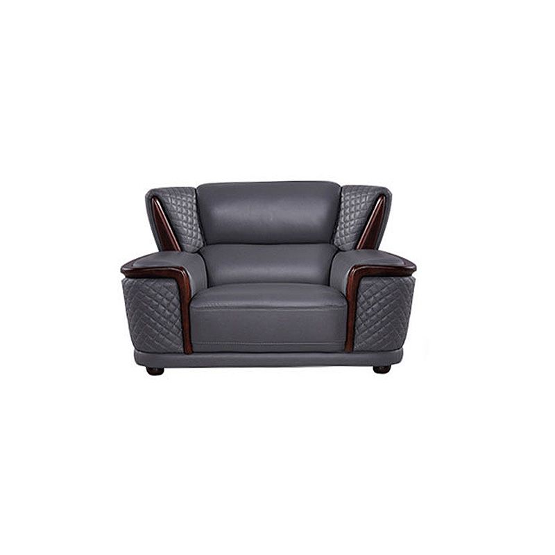 Genuine Leather Sectional Grey Cushion Back Sofa and Chaise for Living Room Clearhalo 'furn' 'furn_sectionals' 'Furniture' 'furniture_sectionals' 'Living Room Furniture' 'Sectionals' 1200x1200_41f7b153-8365-46fc-936c-04490a30b938