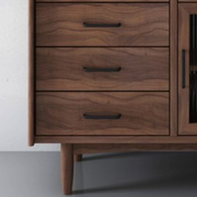 Serveur de restauration moderne serveur de buffet de pin avec des tiroirs pour la cuisine