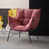 Faux Leather Arm Chair 28.3"L x 28.3"W x 33.8"H Arms Included Chair for Bedroom Clearhalo 'Accent Chairs' 'accent_chairs' 'Chairs & Seating' 'furn' 'furn_accent_chairs' 'Furniture' 'Living Room Furniture' 1200x1200_41f8d722-e6aa-4609-97dd-7f4394e322c3