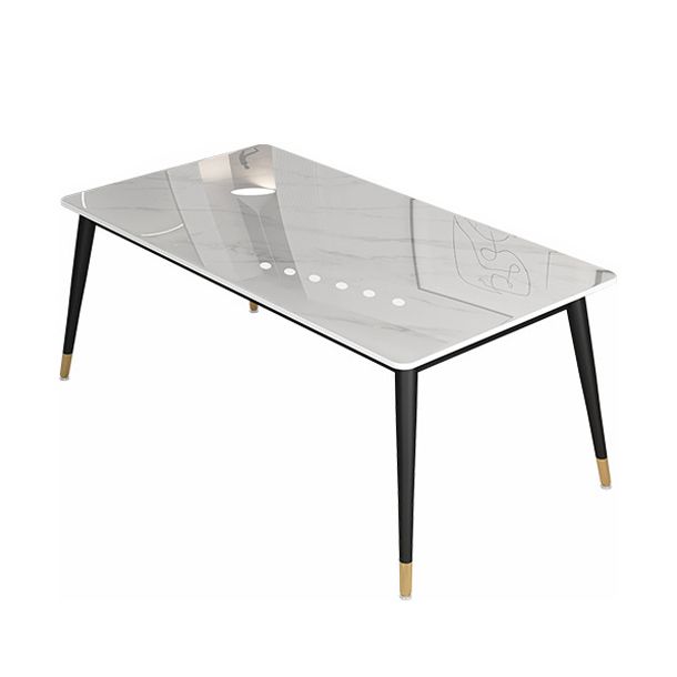 Glam Style Sintered Stone Dining Set Round 1/4/5/7 Pieces Dining Set