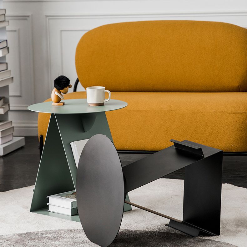 Mesa de metal de la tabla final abstracta de mediados de siglo MESTERA MEDIA PARA SOFA