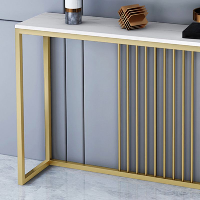 Mesa de la mesa de la consola contemporánea de forma rectángulo Table de sofá de piedra en For Hall