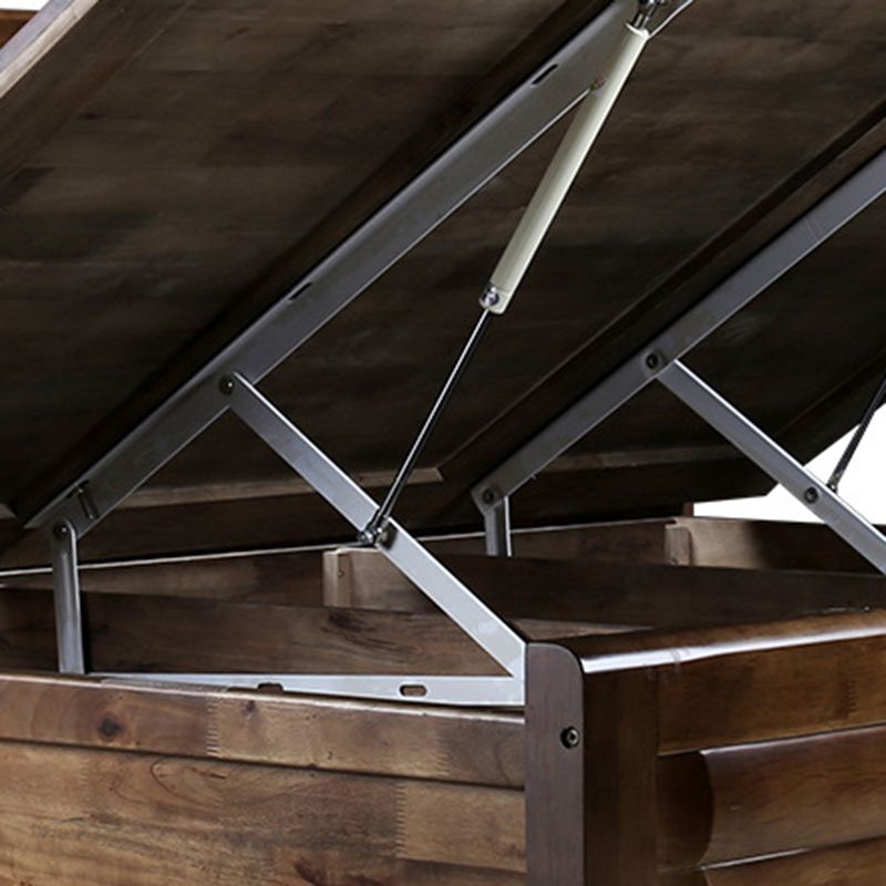 Traditional Solid Wood Standard Bed Storage Bed with Headboard