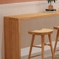 Modern Pine Wood Bar Dining Table Rectangle Indoor Bistro Table with Shelf Clearhalo 'Bar Furniture' 'Bar Tables' 'bar_tables' 'furn' 'furn_bar_tables' 'Furniture' 'furniture_bar_tables' 'Kitchen & Dining Furniture' 1200x1200_41fc7f53-a602-4410-849c-dc4a173c622d