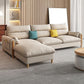 Scandinavian Beige Straight Arm Sofa/Sectional with Removable Cushions