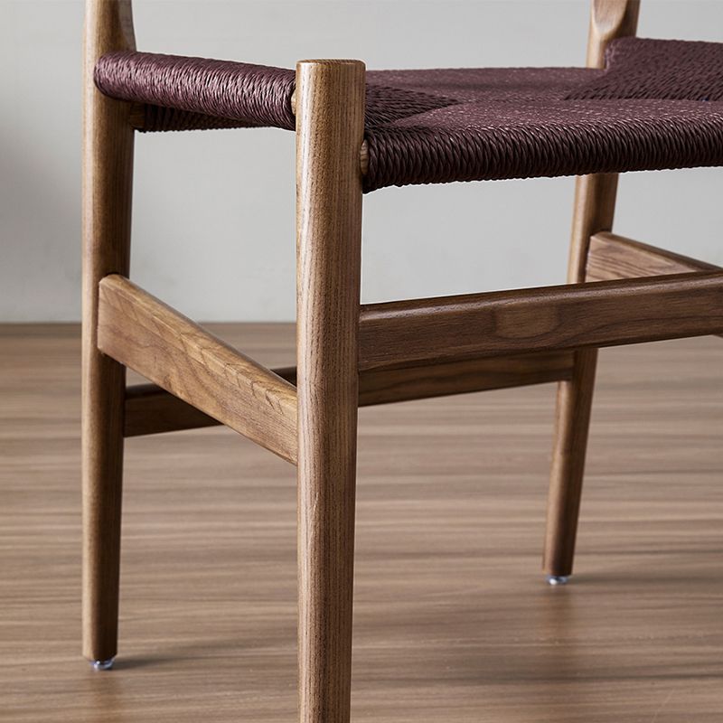 Modern Style Arm Dining Chairs Ash Open Back Home Armchairs with Wood Legs Clearhalo ' kitchen&dining_furn' 'Dining Chairs' 'Dining Tables & Seating' 'dining_chair' 'furn' 'furn_dining_chair' 'Furniture' 'furniture_dining_chair' 'Kitchen & Dining Furniture' 'kitchen' 1200x1200_41fecd3b-52b7-49bd-b3d4-f96238a29e61