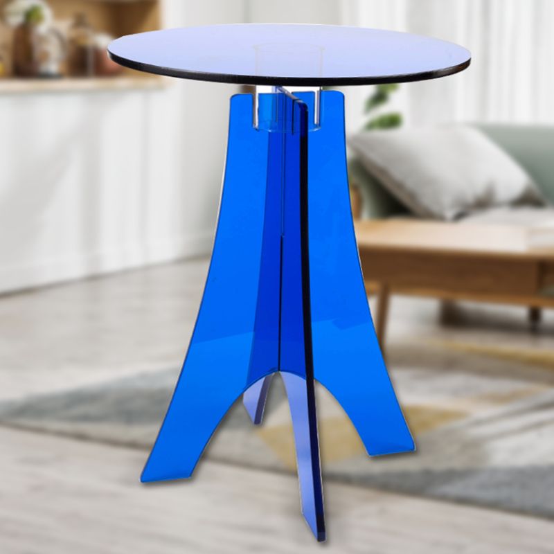 Modernistic Plastic Accent Side Table Round 3 Legs Living Room Corner Table Clearhalo 'Coffee & Accent Tables' 'End & Side Tables' 'end_side_tables' 'furn' 'furn_end_side_tables' 'Furniture' 'Living Room Furniture' 1200x1200_41fef532-92ce-4414-b963-1532becc5d87