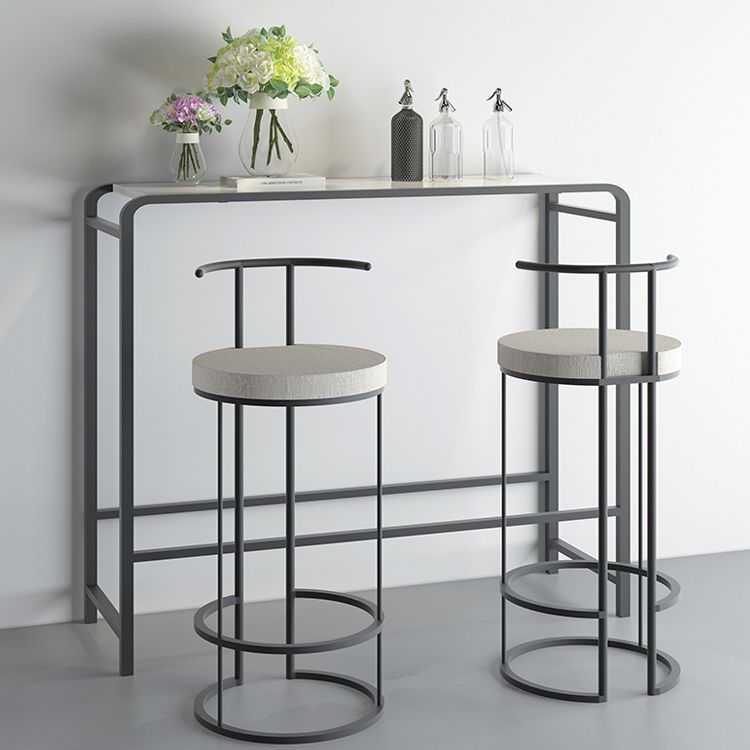 Modern Bar Dining Table Rectangle Indoor Bar Stool Table with Footrest Clearhalo 'Bar Furniture' 'Bar Tables' 'bar_tables' 'furn' 'furn_bar_tables' 'Furniture' 'Kitchen & Dining Furniture' 1200x1200_41ff0d2a-048a-4e2e-a235-f2fab30a2c46