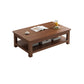 4 Legs Wood Cocktail Table No Distressing Coffee Table with Storage Shelf Clearhalo 'Coffee & Accent Tables' 'Coffee Tables' 'coffee_tables' 'furn' 'furn_coffee_tables' 'Furniture' 'Living Room Furniture' 1200x1200_41ff29f4-2433-4d26-bc81-9a7db702ad62