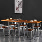Industrial Style Solid Wood Dining Table Brown Table with Metal Base for Dinning Room Clearhalo ' dining_table' 'Dining Tables & Seating' 'Dining Tables' 'furn' 'furn_dining_table' 'Furniture' 'furniture_dining_table' 'Kitchen & Dining Furniture' 'kitchen&dining_furn' 'kitchen' 'kitchen_dining_table' 1200x1200_42013898-6470-451d-ab11-9750bfb05935