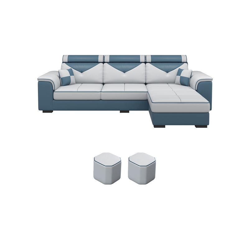 Contemporary Removable Cushions Sectionals 35.43"High Pillow Top Arm Sofa with Storage Clearhalo 'furn' 'furn_sectionals' 'Furniture' 'furniture_sectionals' 'kitchen' 'kitchen_sectionals' 'Living Room Furniture' 'Sectionals' 1200x1200_4202dd9e-09bb-45ee-b2a2-18d79c5f7d1b