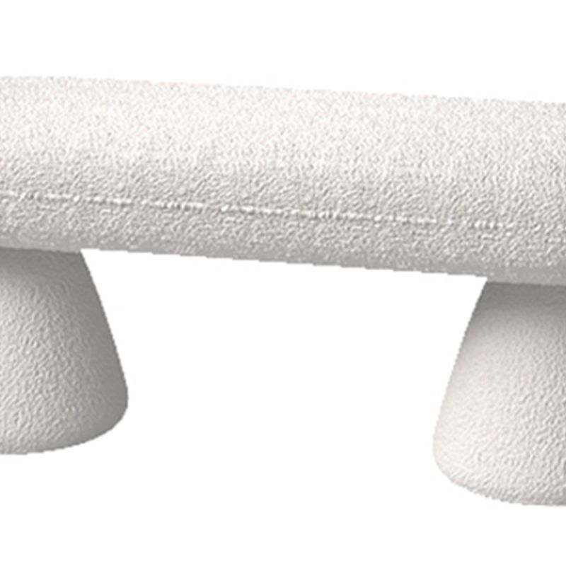 Oval Upholstered Entryway Bench Modern Seating Bench with Wooden Base Clearhalo 'Benches' 'Chairs & Seating' 'furn' 'furn_benches' 'Furniture' 'Living Room Furniture' 1200x1200_4202ea21-36a8-455a-8b15-9f2c8c126908