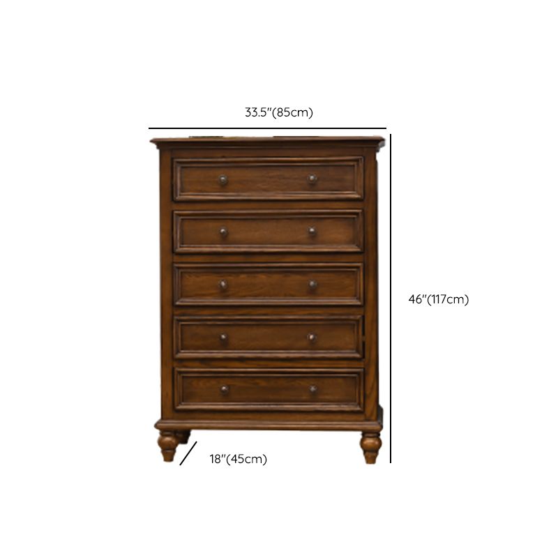 Solid Wood Storage Chest Dresser Brown Storage Chest with Drawers Clearhalo 'Bedroom Furniture' 'Dressers & Chests' 'dressers_chests' 'furn' 'furn_dressers_chests' 'Furniture' 1200x1200_420394c8-85fc-46ee-bbdd-5f4e3824f066
