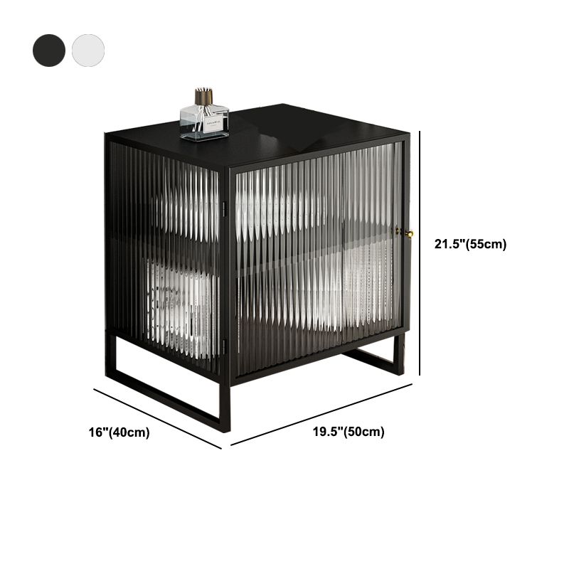 Moderna cama de metal nocturno patas de 1 estante incluida gabinete de cama