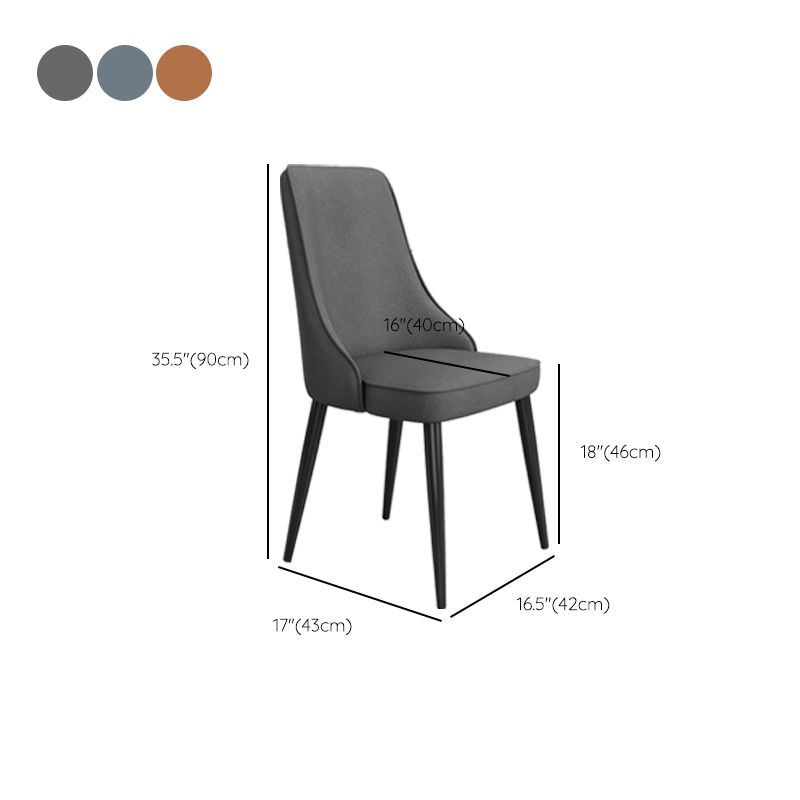 Fabric Dining Side Chair Modern Parsons Armless Chair for Dining Room Clearhalo 'Dining Chairs' 'Dining Tables & Seating' 'dining_chair' 'furn' 'furn_dining_chair' 'Furniture' 'Kitchen & Dining Furniture' 1200x1200_4205cf61-a314-4af1-98ea-d82b8e74582a