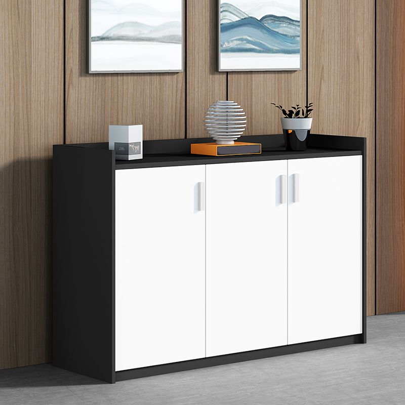 Modern White Engineered Wood Filing Cabinet for Home and Office