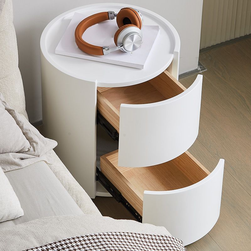 Drawer Storage Accent Table Nightstand Antique Finish Bed Nightstand Clearhalo 'Bedroom Furniture' 'furn' 'furn_night_stand' 'Furniture' 'night_stand' 'Nightstands' 1200x1200_4208482f-6719-4067-840b-7b0323aaccaf