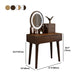 Scandinavian Wooden Make-up Vanity With Drawer in Brown for Bedroom Clearhalo 'Bedroom Furniture' 'furn' 'furn_makeup_vanities' 'Furniture' 'Makeup Vanities' 'makeup_vanities' 1200x1200_4208f49b-a284-44d0-b2f0-22ae7a883ab2