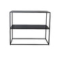 Etagere Metal Bookshelf 2-tier Open Back Modern Bookcase in Burnish