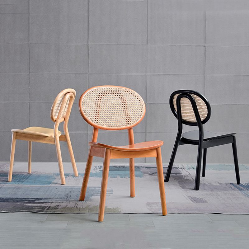 Traditional Style Dining Chair Solid Wood Open Back Dining Side Chair